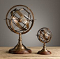 Restoration Hardware 18th Century Brass Armillary