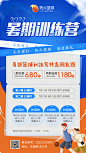 暑期篮球招生海报-源文件