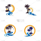 棕榈树夏季模板