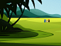 故乡印度农夫树蓝绿色光传染媒介小山自然例证风景稻田喀拉拉故乡例证
