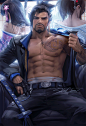 Hanzo suit, sakimi chan : My take on Hanzo in a suit :3 going for yakuza vibe with mei and dva in background <3
nudie,PSD+3-4k HD jpg,steps, etc>https://www.patreon.com/posts/16591234