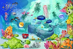 海底世界  - 源文件下载【酷图网】海底世界,矢量海洋生物,卡通海洋生物,海洋生物插画,海洋生物插图,鲸鱼,矢量鲸鱼,卡通鲸鱼,手绘鲸鱼,鲸鱼插画,鲸鱼插图,螃蟹,矢量螃蟹,卡通螃蟹,手绘螃蟹,螃蟹插画,海草,海藻,珊瑚,水底,海水,金鱼,矢量金鱼,卡通金鱼,手绘金鱼,水母,矢量水母,海马,矢量海马,卡通海马,贝壳,鱼群