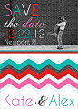 chevron save the dates, save the date magnets, magnet save the dates, chevron save the date magnets from Party Box Design. I like the top half atleast