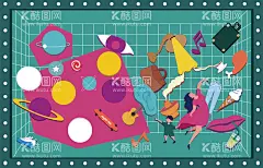 创意商业橱窗亮化吃喝玩乐购  - 源文件下载【酷图网】商业橱窗亮化,五官体验,火锅冰激凌,吃喝玩乐购,饮品购物,