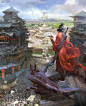 中国风武侠仙侠玄幻 场景建筑原画概念图集 游戏氛围设定资料素材