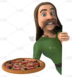 有趣的高卢- 3D插图