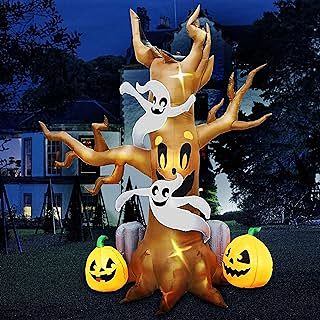 Enge Halloween Pompoen in Het Mystieke Huisraam 's Nachts of Halloween