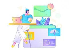 运营插画 | 图源免费EPS文件 |商业、工作、招聘、商业、合作、技术、合作、职业、文件、企业、公司、团队、办公室、任务、项目、报告、会议、交流、沟通、人物