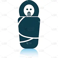 婴儿,计算机图标,包装纸,可爱的,尿布,小的,儿童,阴影,童年,女孩