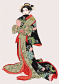 浮世绘女人图.Twitter： nadeshicorin ​​​​