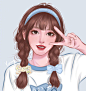 一组超好看的女生头像 ​​​​
画师：yuting ​ ​​​​