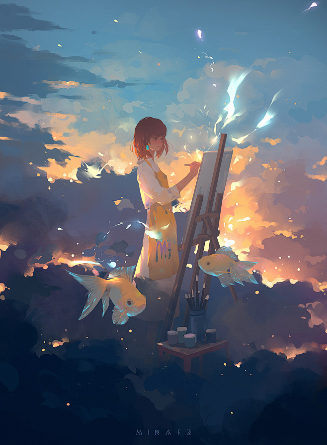 画师 风绽丫鱼