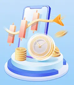 金融投资理财基金定投元素插画图片_潮国创意
