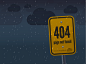 404错误页面设计-Rainy Day 404 from DM Cloud