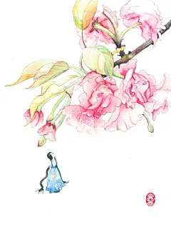 文静型 重瓣樱花（花语：文静）