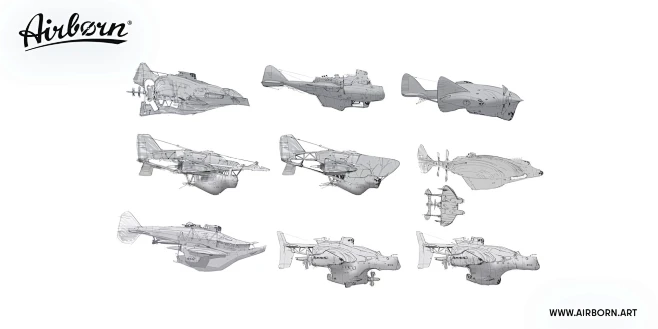 Airborn Showcase - Vehicle Explorations-花瓣网