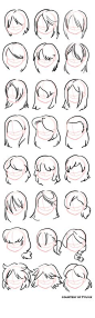 Hairstyles- Straight by =fyuvix ✤ || CHARACTER DESIGN REFERENCES | Find more at https://www.facebook.com/CharacterDesignReferences if you're looking for: #line #art #character #design #model #sheet #illustration #expressions #best #concept #animation #dra