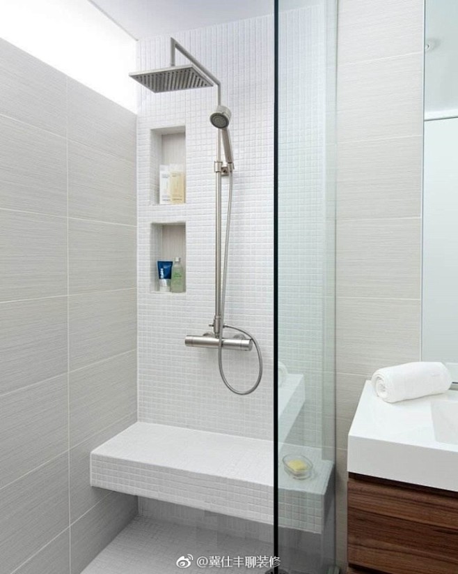 【淋浴房内的壁龛细节】淋浴房的壁龛细节也.