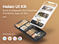 UI Kits : Helen is a beautiful and rich creative portfolio app designed to fit right into the new iOS 11, iPhone X and mobile devices. It incorporates carefully crafted touches of gold colors to offer an elegant way to present all kinds of portfolio. _APP
