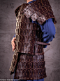  Leather lamellar armor :  Leather lamellar armor - LMA-02 (). The price indicated shows the hand work cost for linking.