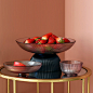 玻璃创意水果盘客厅家用茶几收纳装饰网红零食干果盘现代轻奢摆件-tmall.com天猫