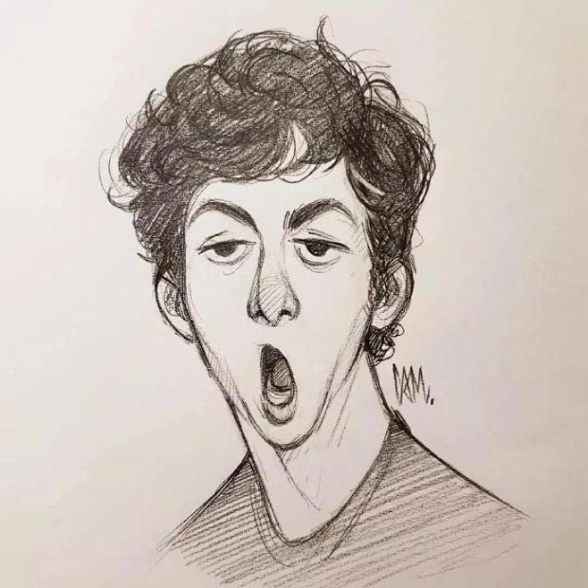 cameronmark笔下的速写表情夸张又丰富非常适合临摹学习遇见艺术67