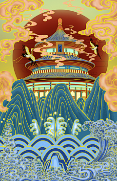 4a5d45a5da5d采集到国潮插画