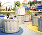 Tea Cup : Zamperla’s Tea Cup is a must have ride chosen by all the major parks around the world. Tea Cup is composed of a turntable of 14.5 m in diameter inside of which there are four smaller turntables, on which are positioned 3 cups, for a total of 12,