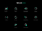 Network Icons hacker tech simple modern icons network