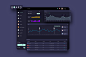 Mockup board finance dashboard ui dark