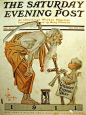 J.C. Leyendecker，德国插画艺术家。其画作最大的特色是颜色讲究，造型颇带装饰性。
