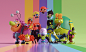 Powerpuff girls villains : I wanted to practice creating stylized characters as well as add some character models in my portfolio, so I decided to do models for the powerpuff girls villains.Some had interesting challenges but it all came out nicely and al