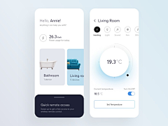 Carina兔子采集到UI APP智能家居