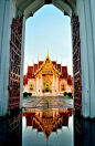 Marble Temple, Bangkok, Thailand: 