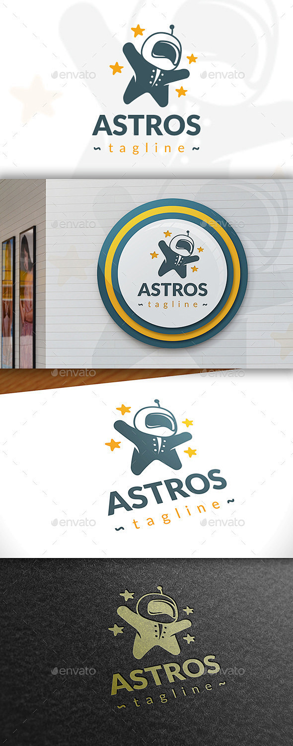 宇航员标志模板——人类标志模板Astro...