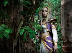 外国妹子的种族天赋 传神COSPLAY吉安娜