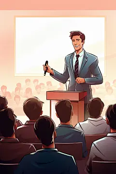 老师上课教学学校扁平风插画