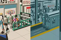 Emiliano Ponzi | 可以把混乱变成有序，也可以简单中富含深意 : ”你可以酷上10年，也可以酷上一个时代，但你总要变老。”