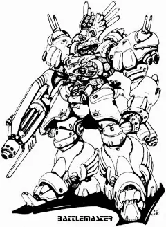 机甲风暴- 日本STUDIO NUE机器人robot手绘原画黑白线稿欣赏