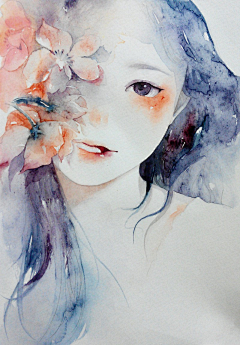 陈噫噫噫零采集到水彩画人物