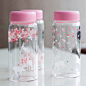 创意日本樱花便携随手杯 可爱卡通萌耐热玻璃杯子 女学生随行水杯-淘宝网
