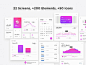 时尚大气金融数据管理支付移动手机APP UI工具包Violett Web UI Kit-UI素材-美工云(meigongyun.com)
