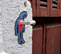 法国艺术家OakOak的街头涂鸦作品 