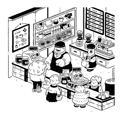 满满是首歌·5采集到插画黑白