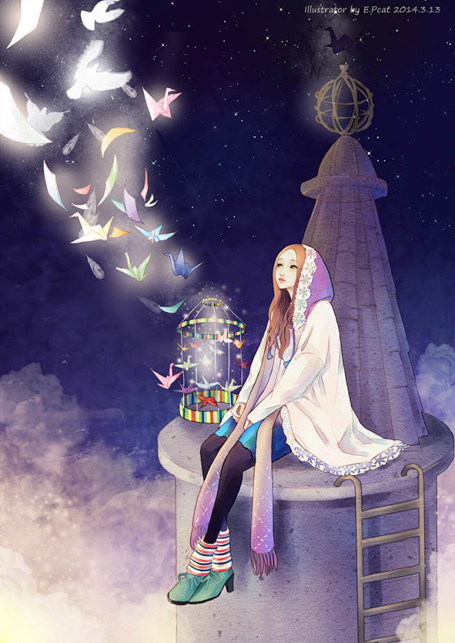 星星花--插画