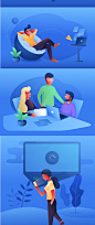 Illustrations : This illustration pack is created with great attention to detail and aesthetics in mind. Theres a total of 18 illustrations. 9 light colour and 9 with vibrant, dark colours.
Everything is Vector and 100% editable. Can be easily resized and