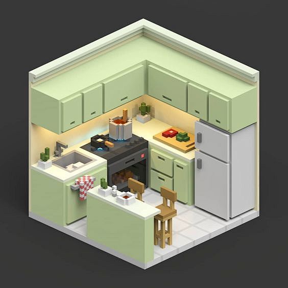 Small Kitchen Dioram...