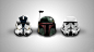 General 2560x1440 Star Wars helmet science fiction Boba Fett clone trooper stormtrooper simple background bounty hunter movie characters