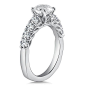 Segner's Jewelers: Caro74 Diamond Engagement Ring Mounting in 14K White Gold with Platinum Head (.64 ct. tw.)