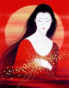 艺术家鹤田一郎版画作品